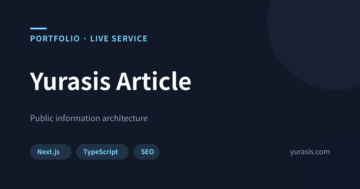 Yurasis Article